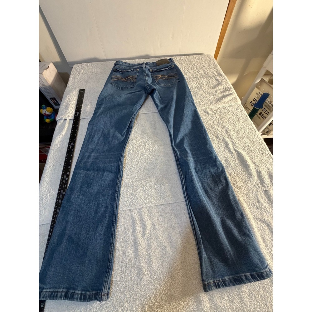 Wrangler 20X Style 42 Vintage Bootcut Jeans Mens 29x34 Blue Denim Mid Wash - Picture 14 of 16